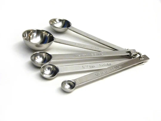 Measuring Spoon Set 5Pc 4.5" Long Stainless Steel Dsp-4
