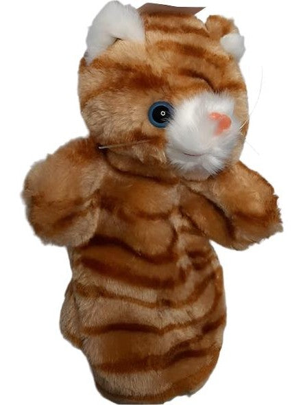 Children's Hand Puppet-Cat-Orange-k020494