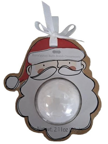 Bath Bomb Christmas Ornament Eucalyptus Bath Santa 41760006s