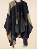 Cape / Shawl Women's Super Soft Warm Navy / Red / Camel / Grey RTBLUBERSH