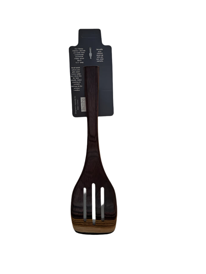 Spatula Slotted Blue Ridge Pakka Wood Birch 12.5" 6601
