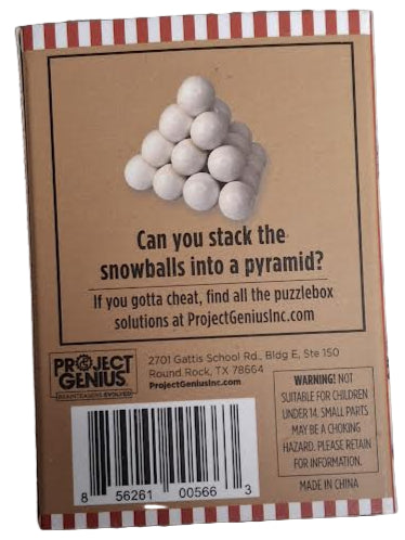Puzzle Christmas Brain Teaser Snow Ball Fight