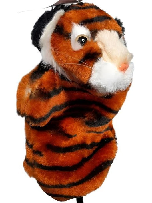 Children's Hand Puppet-Tiger-Orange/Black-2897816