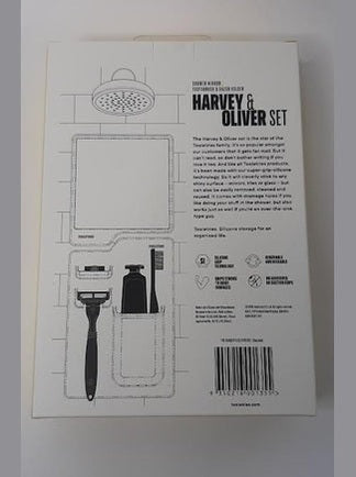 Shower Mirror/Tooth Brush&Razor Holder-Harvey& Oliver Set-1355
