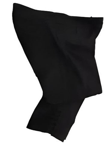 Womens - Crop Pants - Black - Ladder sides