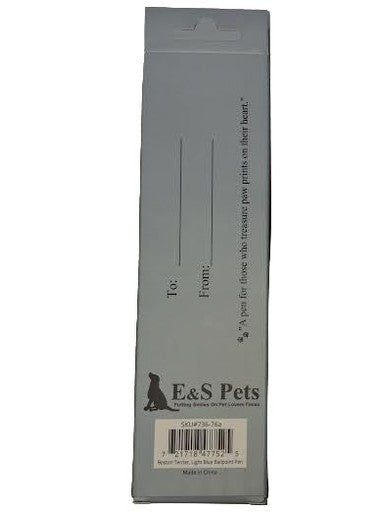 Pen Ball Point Boston Terrier Light Blue Gift Boxed 736-76A