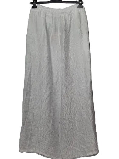 Pants Ivory Wrinkle Finish 2 Pocket Women's One Size 6330I