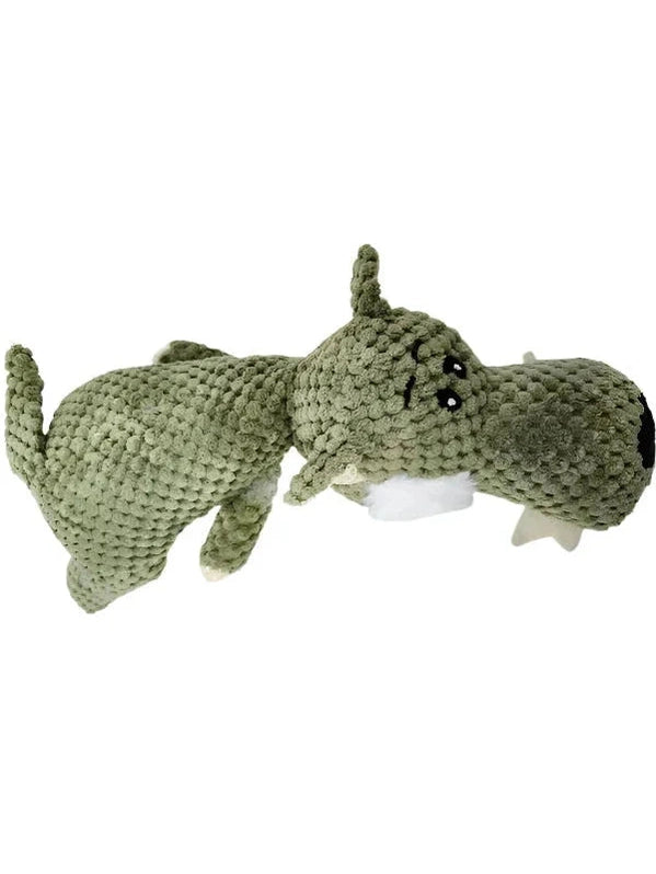 Alligator Dog Toy Green Long Nose