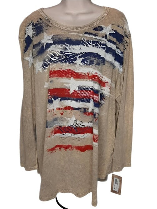 M28-1358 Freedom Ring-Patiotic-Women's Top