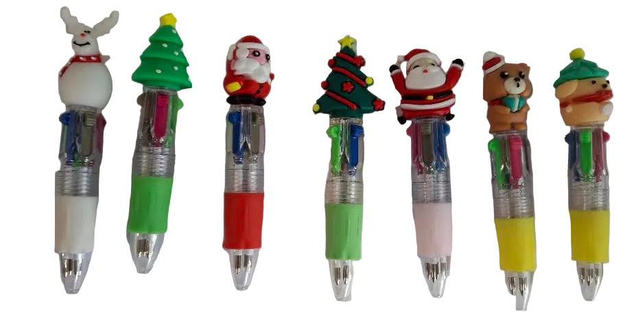 Pan 4 Color Ball Point 4"Long Christmas Topper 7 Styles RTCP4