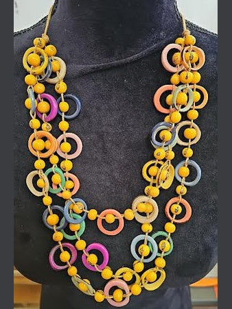 Necklace Yellow Multi LcRT111