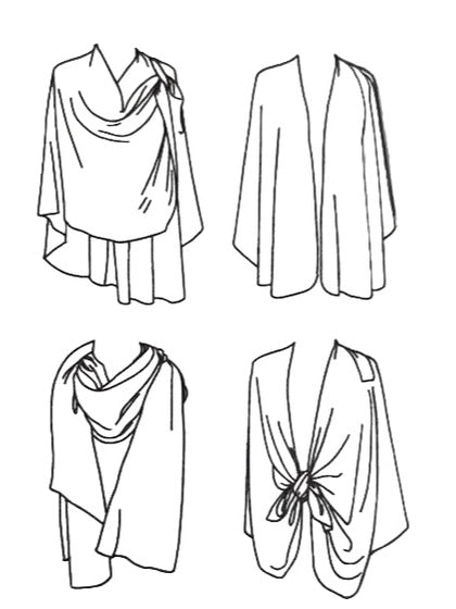 Wrap Classic 4 Season Loop Black Sa-4213