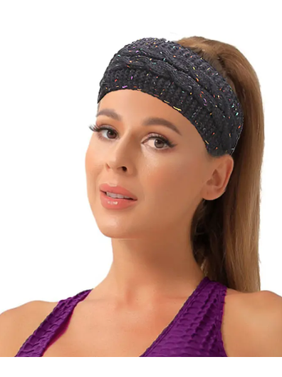 Headband Knitted /Fleece Inside One Size Beige rhbkbie