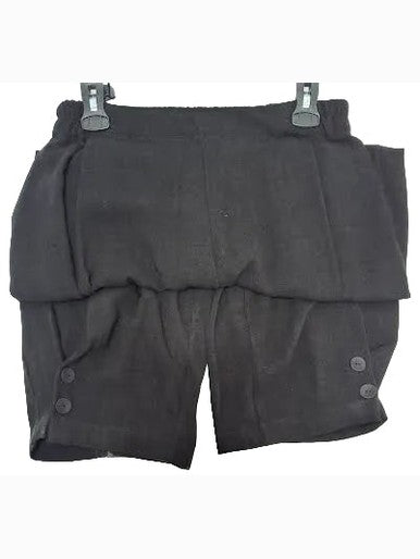 Pants Black Elastic 2 button Leg Cuff Trim Waist 2 Pocket 646-2400