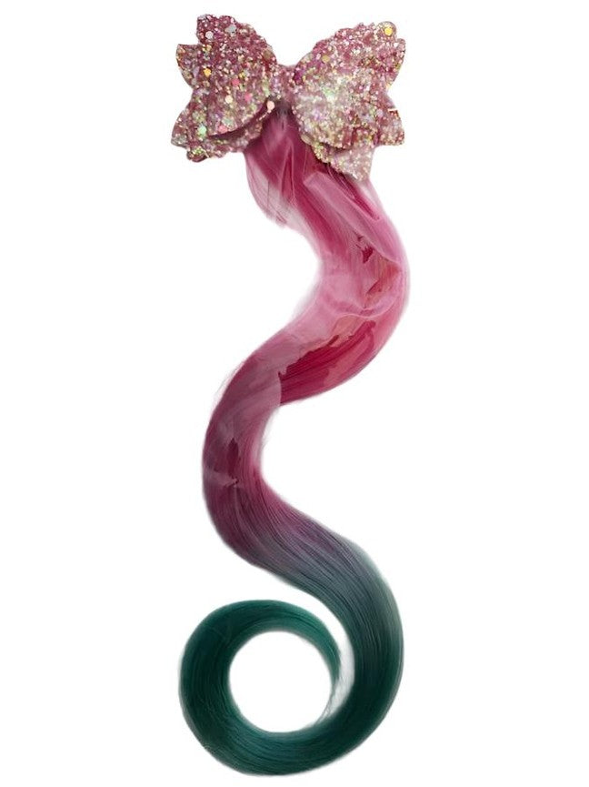 Barrette/Bow Tie Hair Piece Red/Pink/Green Children's rbbthprpg