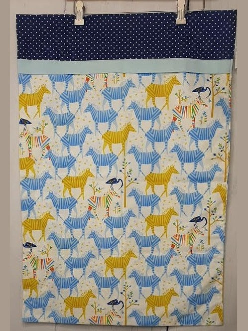 Pillow Case Zebra/Pelican Blue/White/Yellow Standard-rt567zpwpc1