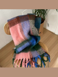 Scarf Women's Super Soft Warm Pink/Blue/Green rtpbgs