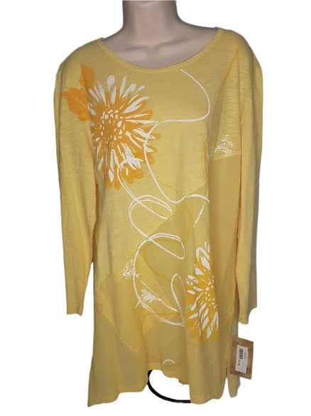 M62-1701 Carmen Mineral Washed Linen Tunic