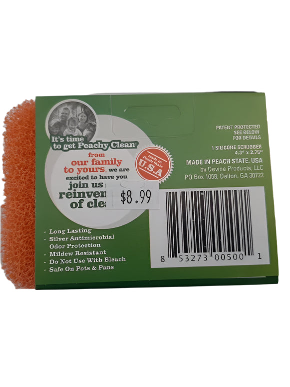 Peachy Clean Silicone Scrubber