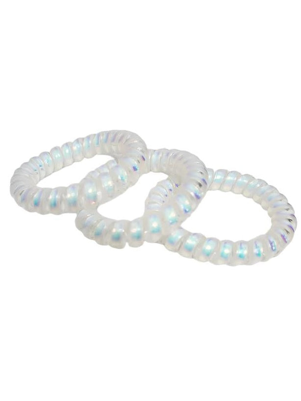 Bracelet Wristlet Expandable White/Blue/Pink rwrwbkh