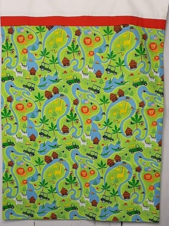 Pillow Case Jungle Scene Multi Green Standard-Rtgj51
