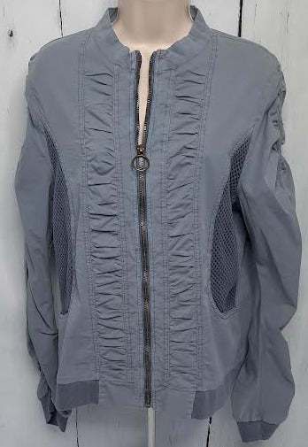 Women's BLUE-2 Pocket-Zippered Jacket 