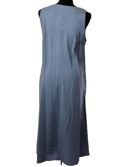 Dress Long Pullover Chambray 2 Pocket Sleeveless 646-5128