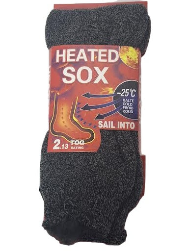 Men's Socks Mega Thermal Crew 2 Tone Knit 3-2Tone Colors Sc4695