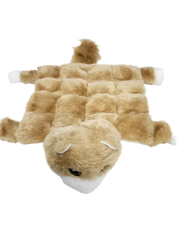 Bobcat Dog Toy with 16 Squeekys Beige 2024 at Razberry Threads