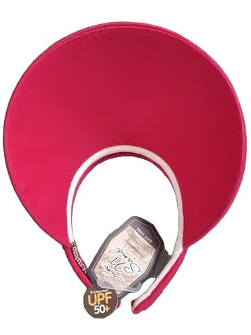 Visor Pink Cotton Twill Visor 5" Brim Women's-Hh1941J