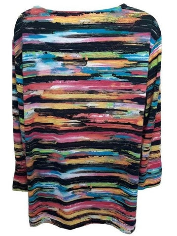 Top-3/4 Sleeve-Multi Colored-Womens-m23205TM