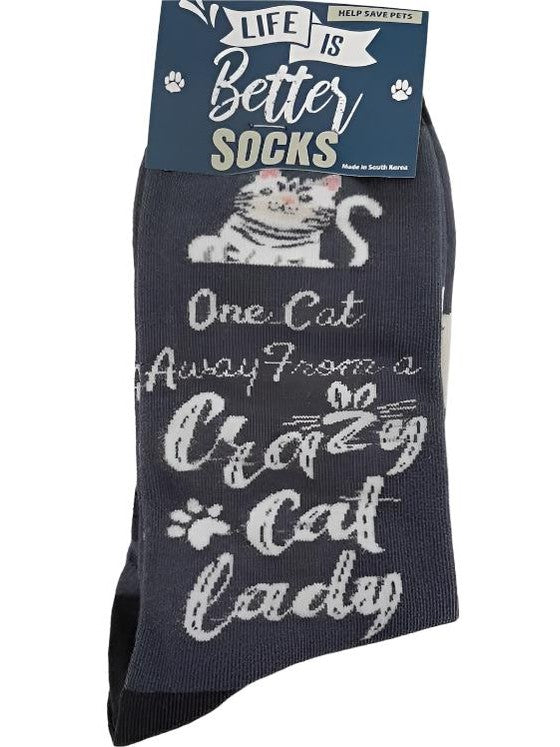 Socks Crazy Cat Lady 840-229