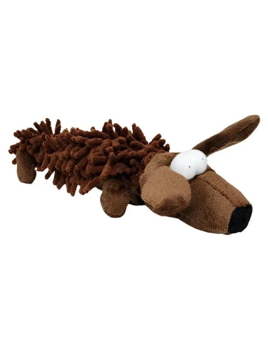 Dog Shag Long Ears Brown Dog Toy