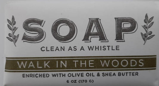 Bar Soap-Walk In The Woods- Clean As A Whistle-6oz 