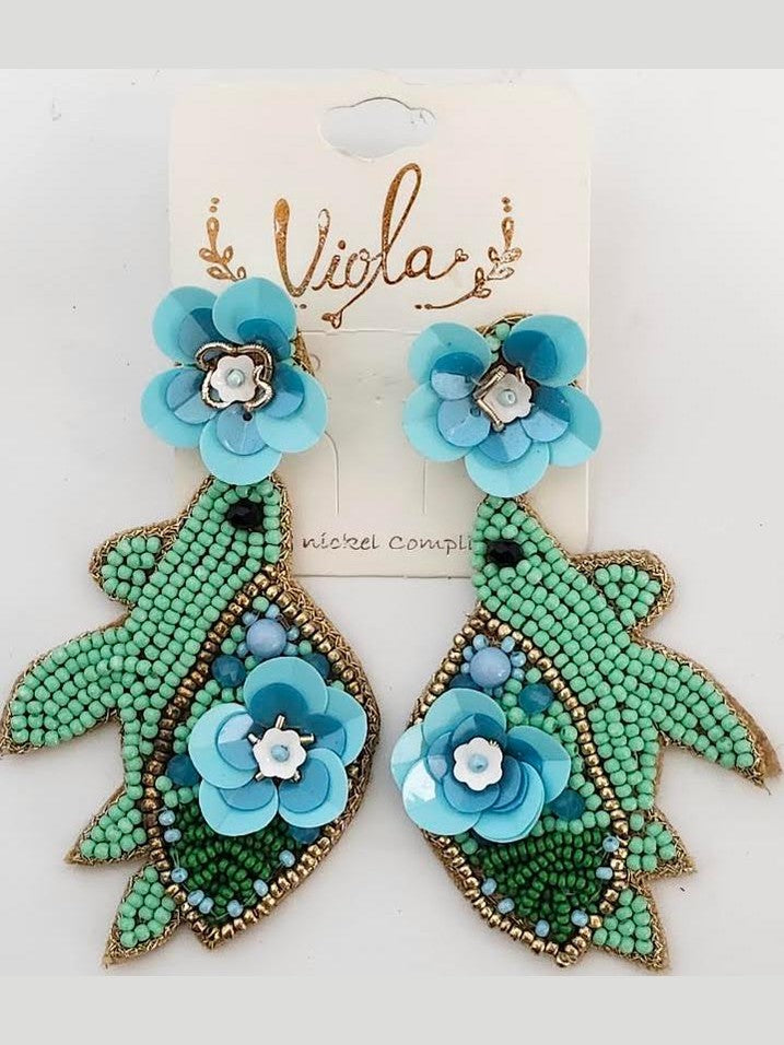 Earing's Sea Turtle Aqua Blue/Green RT135267TQ