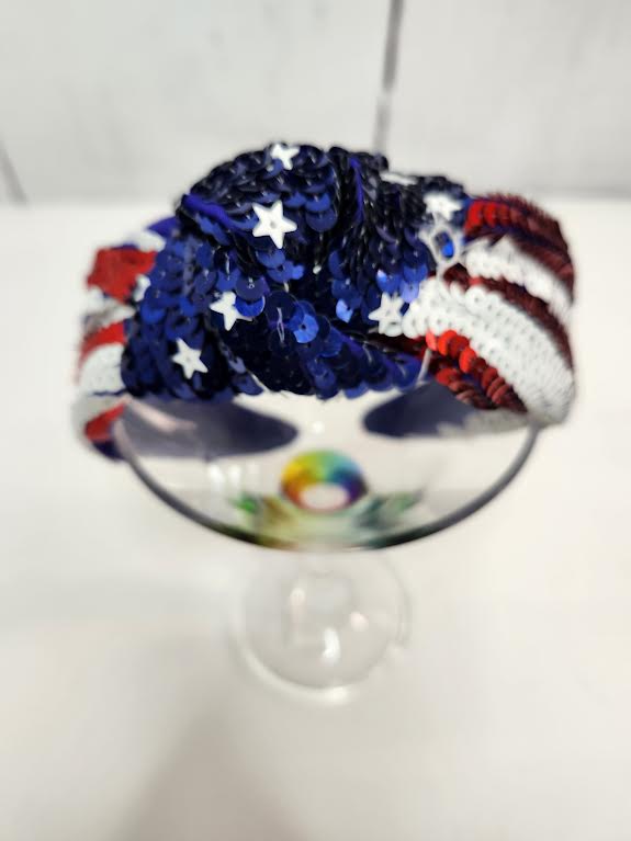 Headband Patriotic Sequin Womens 200356RBW