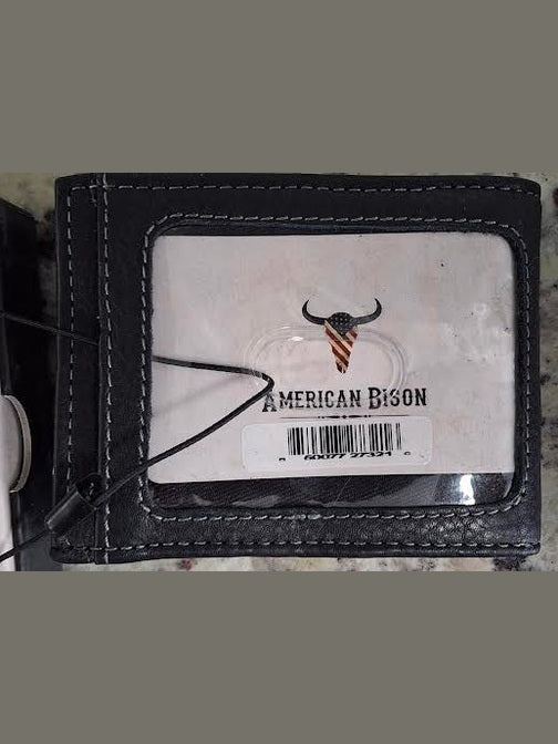 Money Clip Slim Black Leather Abrp01-512