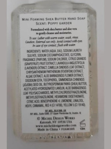 Foaming Soap Travel size Poppies & Posies 2222906