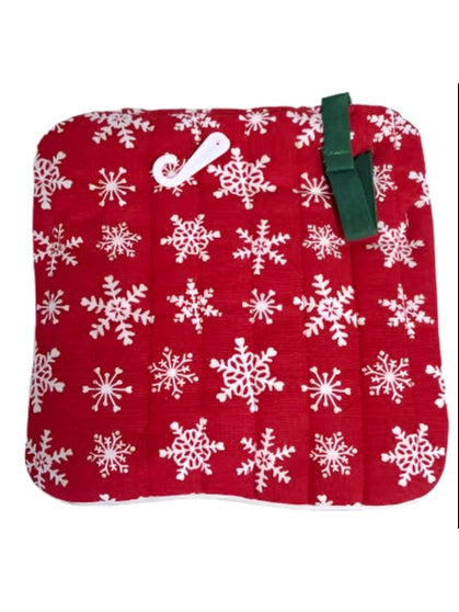 Oven Pocket Mitt Christmas Warm Winter Wishes Cardinals H6842