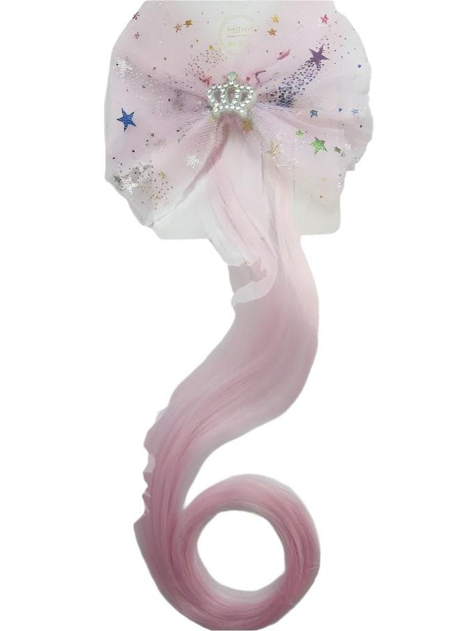 Barrette/Bow Tie Hair Piece Pink Children's rbbthpp