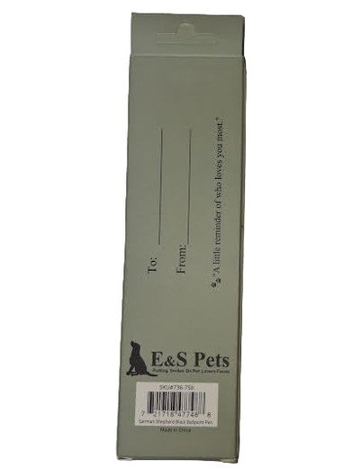 Pen Ball Point German Shepherd Black Gift Boxed 736-75B