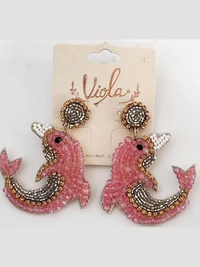 Earing's Dolphin Pink RT133993PK