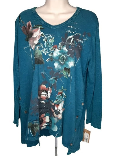 M27-1666 Amaryllis-Bluish Green/Flowers-Top