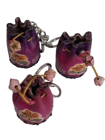 Leather-Key Chain Bag Leather C7