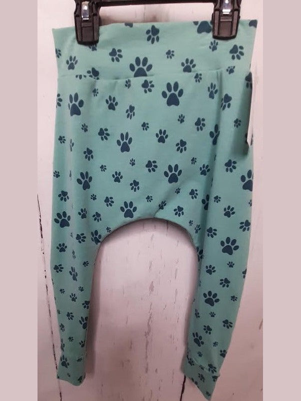 Harem Pants Legging Paws Green/Blue Baby 2-3yr bfbpg423y