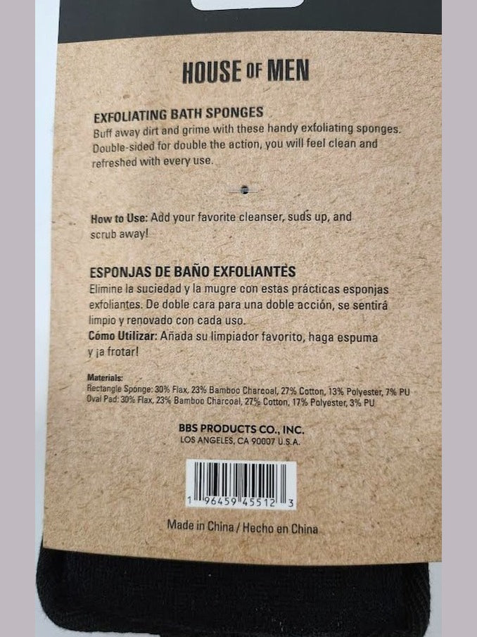 Sponge Exfoliating Dual Sided House of Men 45512