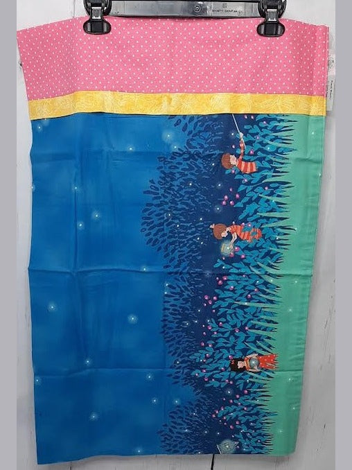 Pillow Case Night Sky Fireflies Blue/Pink Standard rt877pff1