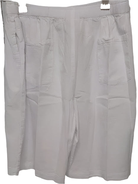 Short Pants L0303 2 Pocket Draw String White Women's