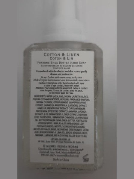 Foaming Soap Travel Size Cotton & Linen 2324504