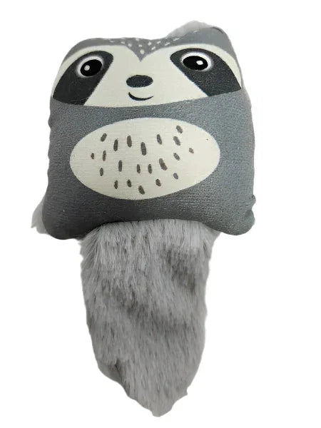 Racoon Cat Toy Grey